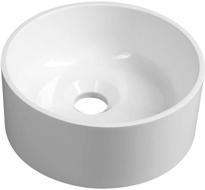 Sapho - Opbouwfontein, diameter 25 cm, zonder overloop, wit SA250