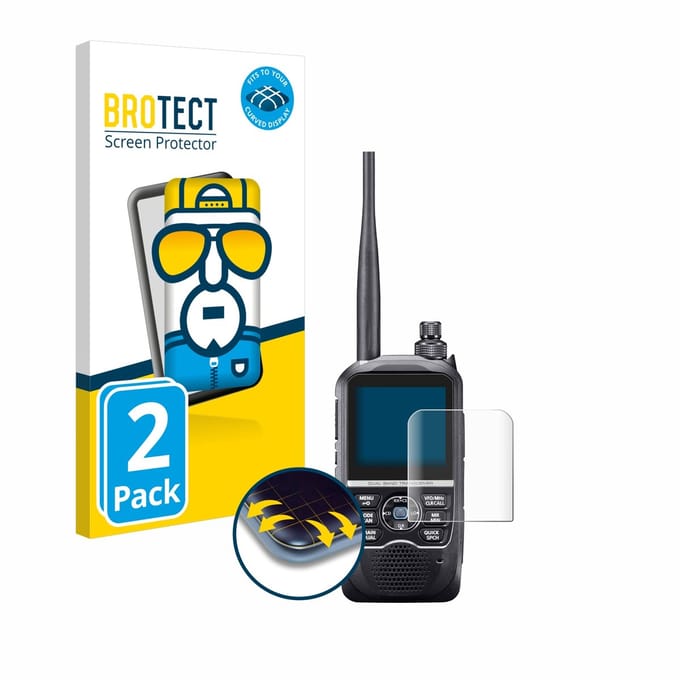 BROTECT - Screenprotector voor Icom ID-52E - Folie Beschermfolie transparant volledig dekking - 2 Stuks