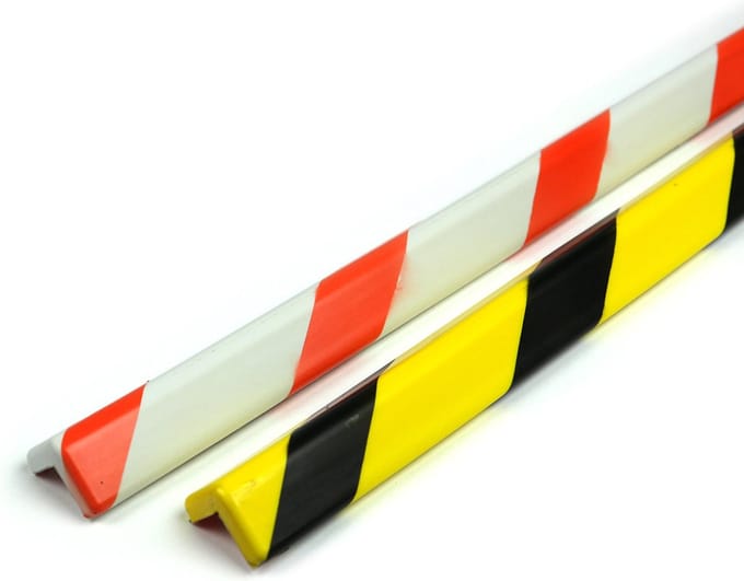 PU Stootrand Hoekprofiel Model 15 – Wit & Rood