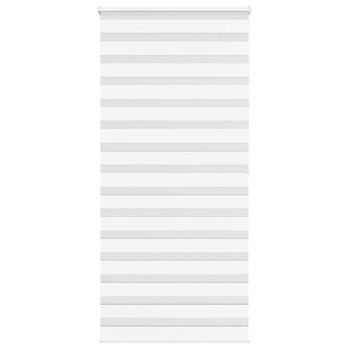 vidaXL Zebra rolgordijn 110x200 cm stofbreedte 105,9cm polyester wit