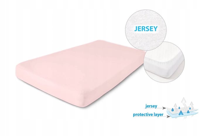 Waterdichte jersey matrashoes 90x200 cm, verzwaard
