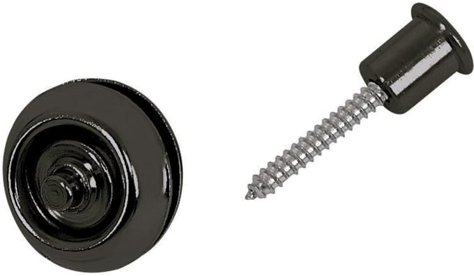 Dunlop Straplok zwart Flush Mount  - Accessoire voor gitaren