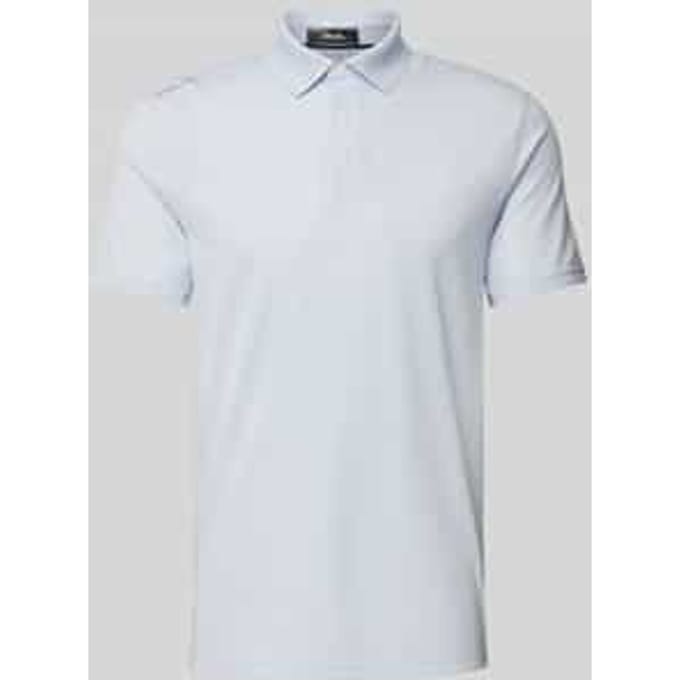 Tailored fit poloshirt met labelstitching