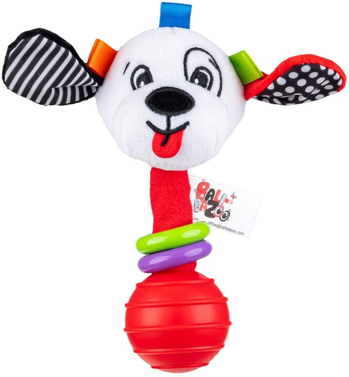 Balibazoo Piesek Sensory - Rammelaar - Verschillende Materialen - Voor Baby's