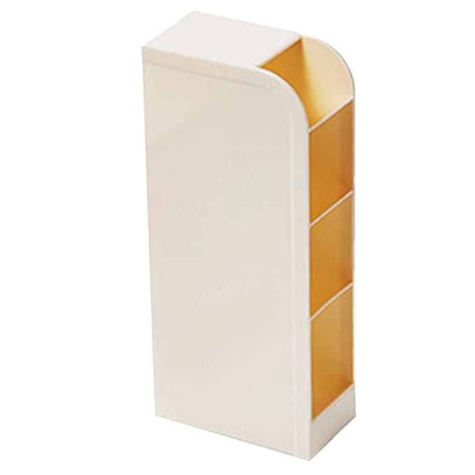 Pennenhouder Kunststof Schuin Grote Capaciteit Multifunctionele Pen Organizer voor Bureau Schrijfwaren white