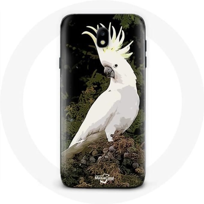 Coque - Cacatoes - Samsung Galaxy J3 2017 - Souple - Blanc - Perroquets blanc