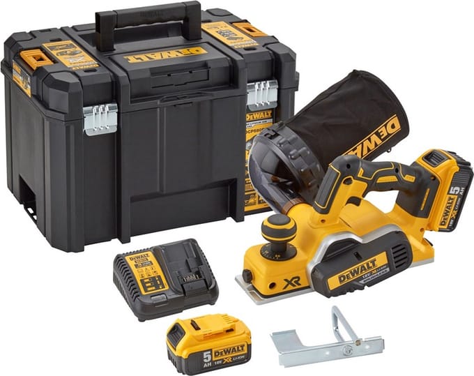 DeWALT DCP580P2 Accu schaafmachine 18V XR 5.0Ah in TSTAK