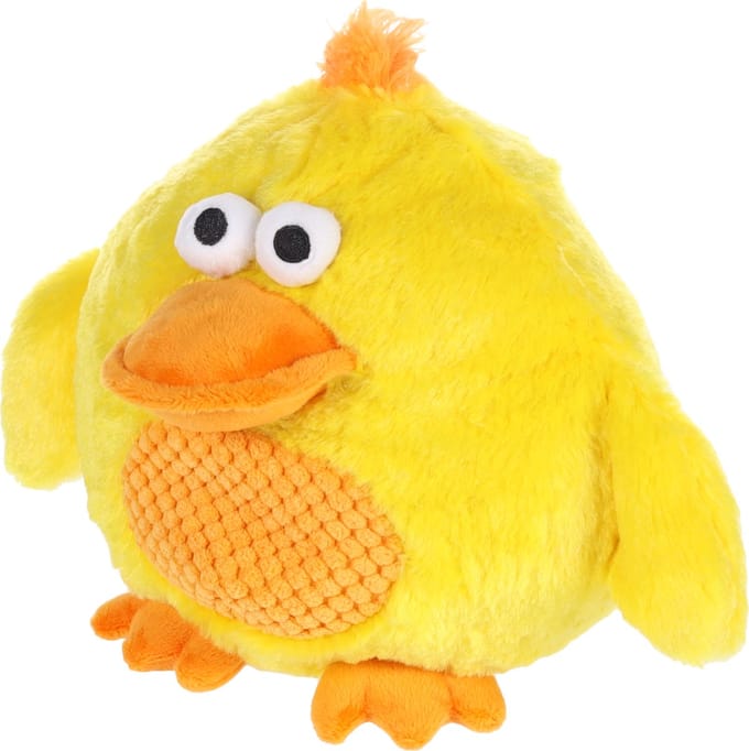 Flamingo - Hondenspeelgoed NANDO Eend - Pluche - Geel - 29 x 28 cm