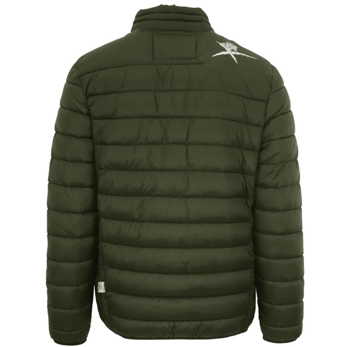 Plein Sport Patch Logo Dun gewatteerd groen jack