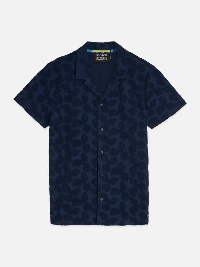 Scotch & Soda Terry Jacquard Regularfit Shortsleeved Shirt