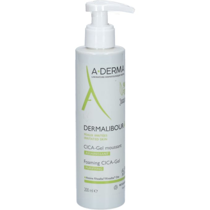 A-Derma Dermalibour+ Zuiverende Schuimende Cica-Gel Geïrriteerde huid 200 Gel