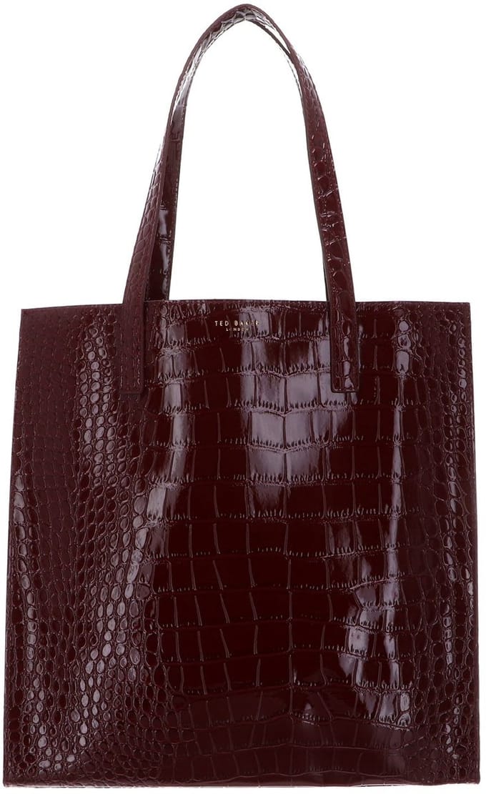 Ted Baker Grote Shopper Dames - Schoudertas - Dierenprint - Wenella - Rood
