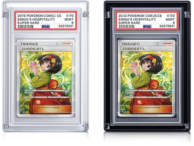 Acrylic acryl PSA Graded Card Slab Magnetic Display Transparent Protector Case (only protective case, no cards are sold)