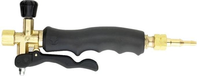 Oxyturbo Handgreep Gasbrander 3/8" Staal Goud/zwart
