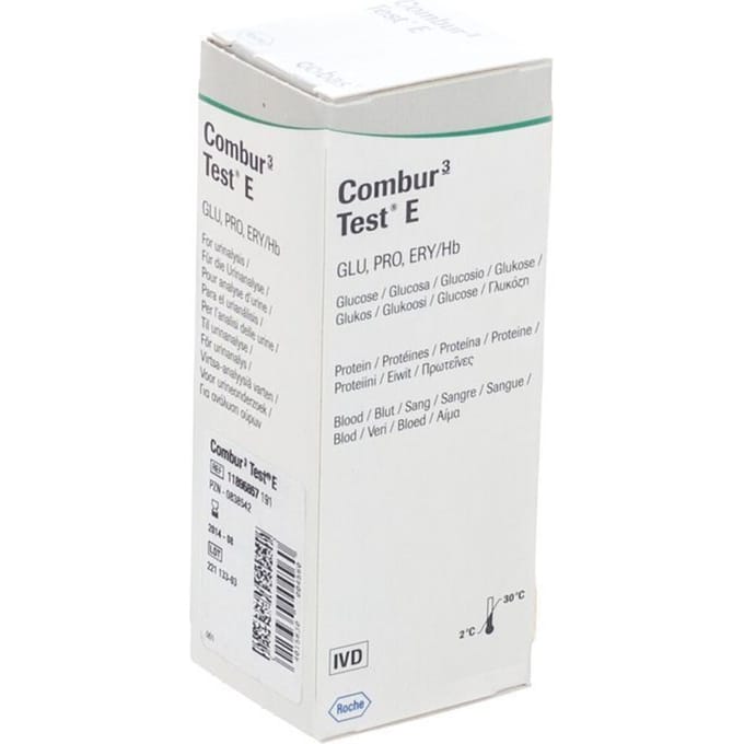 Urine teststrips van Roche Combur 3-test E