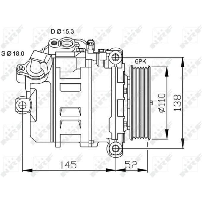 Compressor, airconditioning NRF 32435