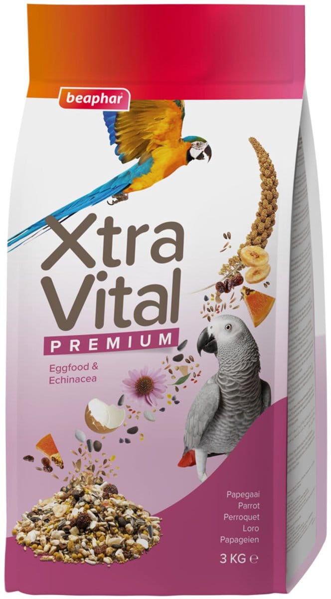 Beaphar XtraVital Papegaai - 3 x 3 kg - Voordeelverpakking