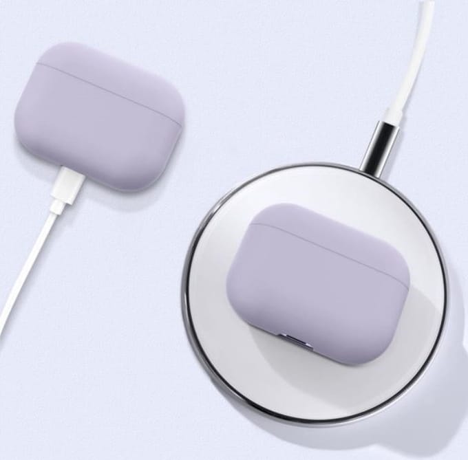 Siliconen case - geschikt voor Airpods Pro - Paars
