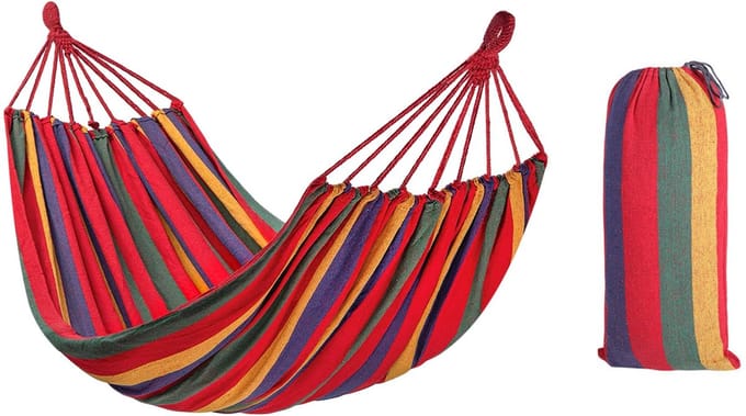 Rea - hangmat 1-persoons - 480142B rood 265x90