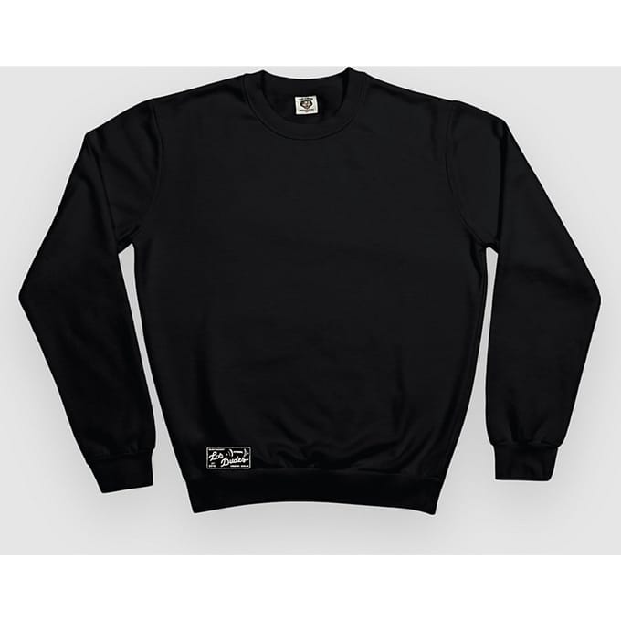 The Dudes Los Dudes Label Classic Heavyweight Sweater zwart