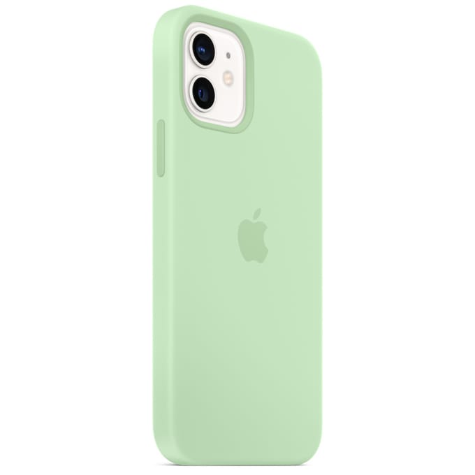 Silicone Backcover MagSafe voor de Apple iPhone 12 Pro Max - Pistachio
