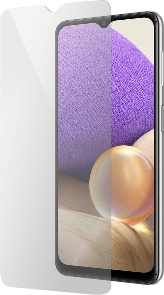 Mobiparts Screenprotector geschikt voor Samsung Galaxy A32 5G - Gehard Glas - Anti-bacterieel -