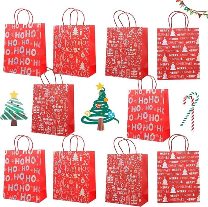 Dailygoody - Cadeautasjes - Kraftpapier - - Papieren tasjes