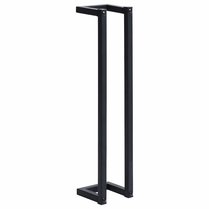 vidaXL - Handdoekenrek - 12,5x12,5x60 - cm - ijzer - zwart