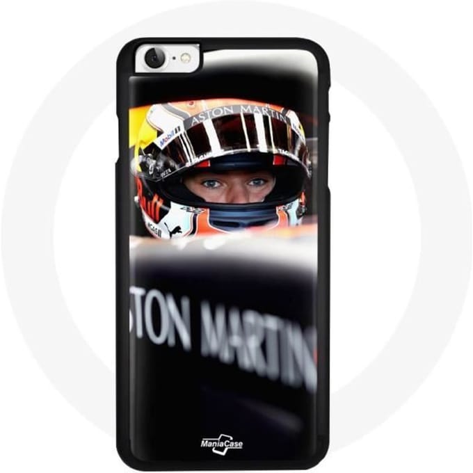 Coque iPhone 4 - Red Bull - Verstappen - Rigide - Noir - Synthétique
