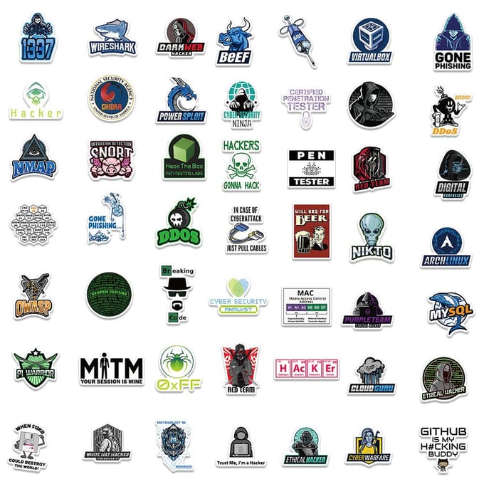 50/100 stuks Netwerk Hacker Programmering Stickers Grappige Cartoon IT Ingenieur Computer Sticker Bagage Laptop Gitaar Telefoon Decals