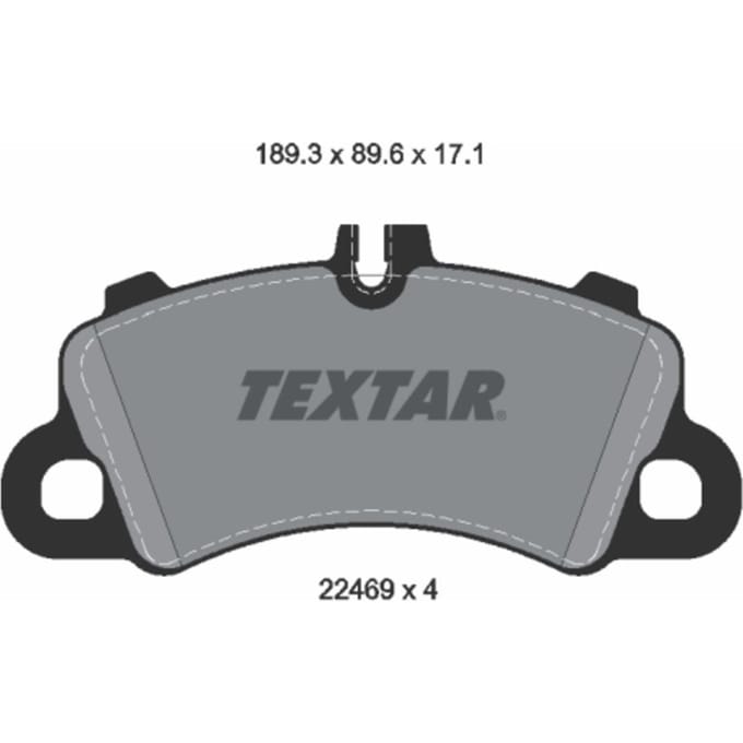 Remblokset TEXTAR 2246901, voor