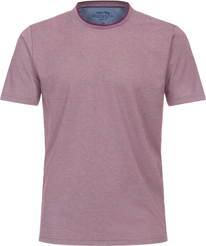 Redmond regular fit T-shirt - korte mouw O-hals - paars
