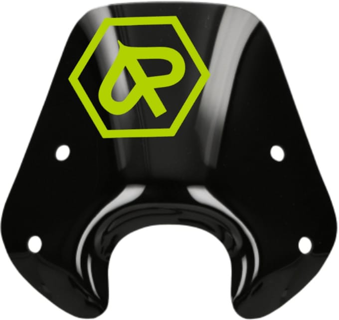 Piaggio Zip Stickerset - Windscherm Stickers - Fluor Geel