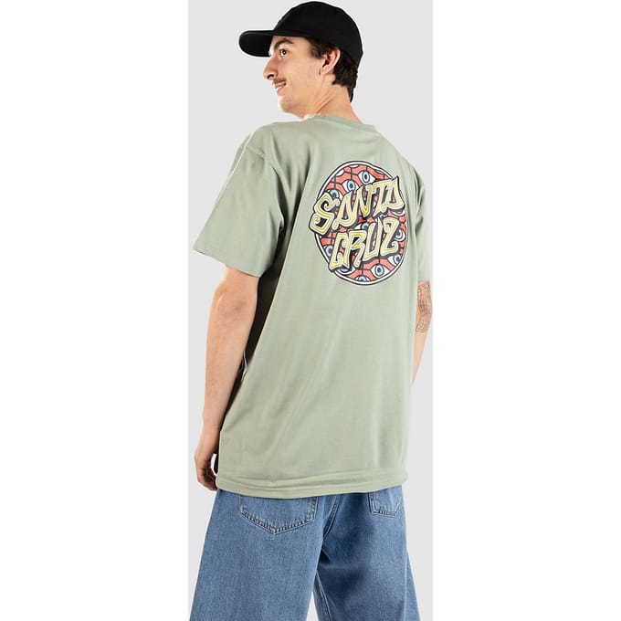 Santa Cruz Salba Eyes Dot T-Shirt groen