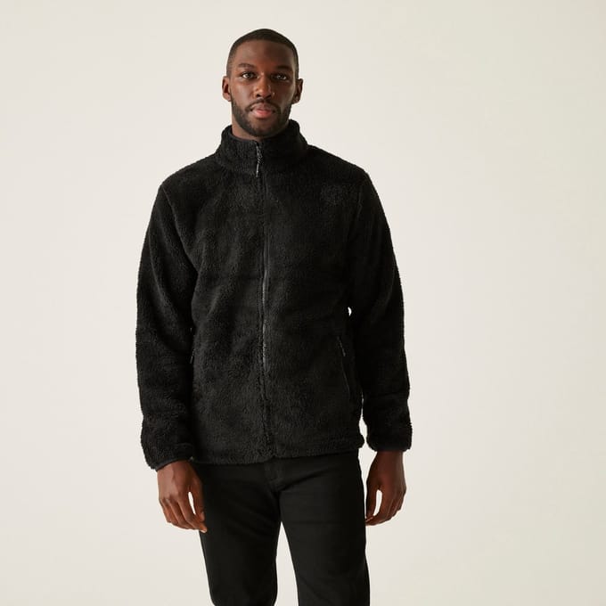 Fleece Heren Wandelen Hoge Kraag Rits