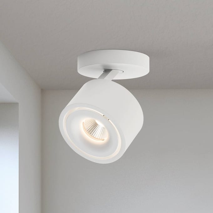 ORION Specter LED plafondspot, wit, Ø 8,4 cm, aluminium
