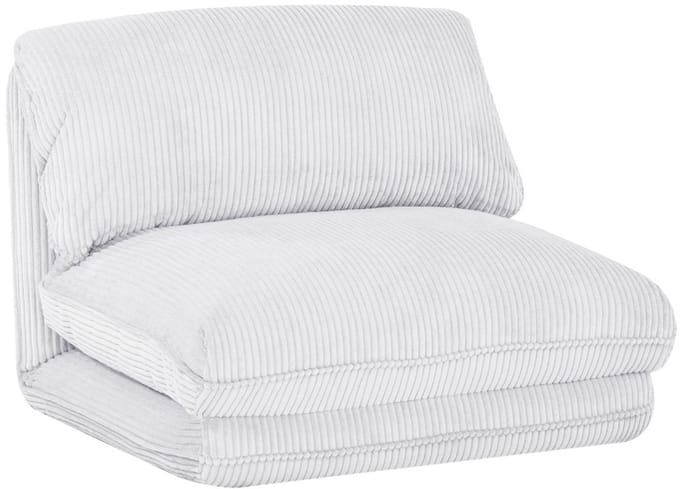 sweeek - Slaapfauteuil 1 persoons loungestoel corduroy - cosy