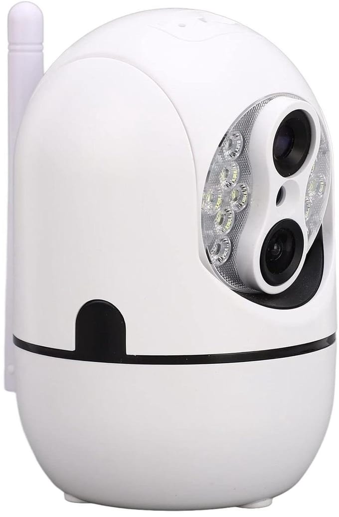 Beveiligingscamera Buiten - Draadloze Camera Thuis - Huis Beveiligen - Bewegingsdetectie Meldingen - 1080P HD - Wit