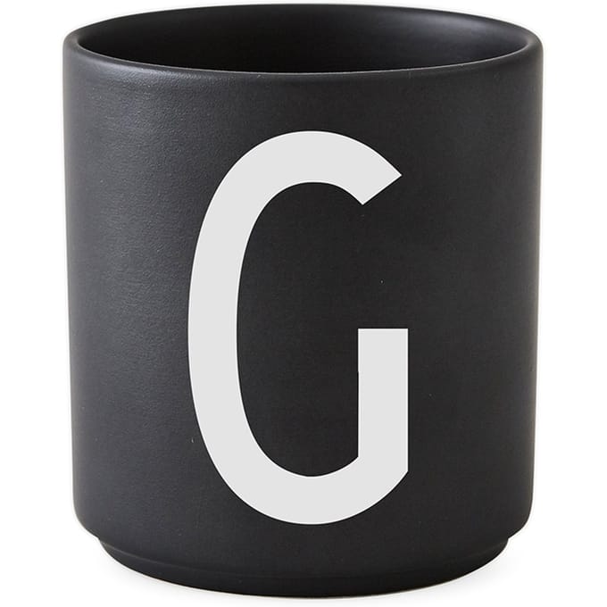 DESIGN LETTERS - Personal beker porselein  - zwart - G