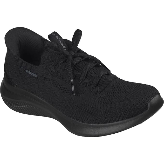 Skechers Ultra Flex 4.0 Polyester Dames Zwart / Zwarte Zool Sneakers
