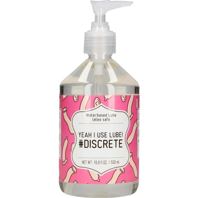 Glijmiddel op waterbasis - Yeah I Use Lube! #Discrete - 500 ml