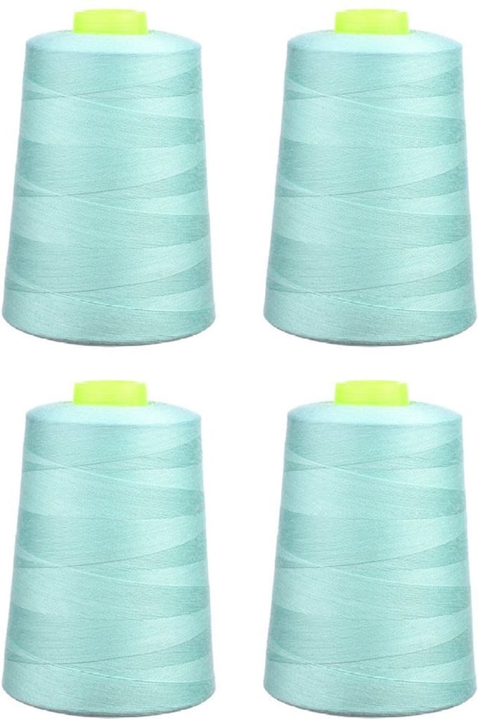 Phoenix 4x 5000m overlock garen - aqua blauw