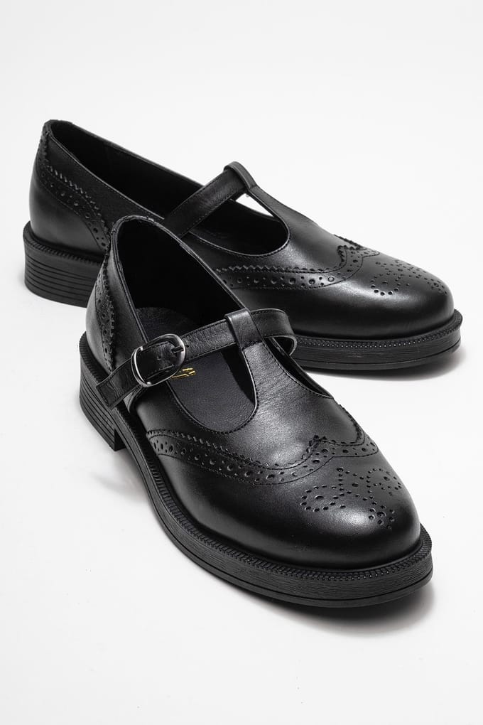 Janney Leren Band Loafers