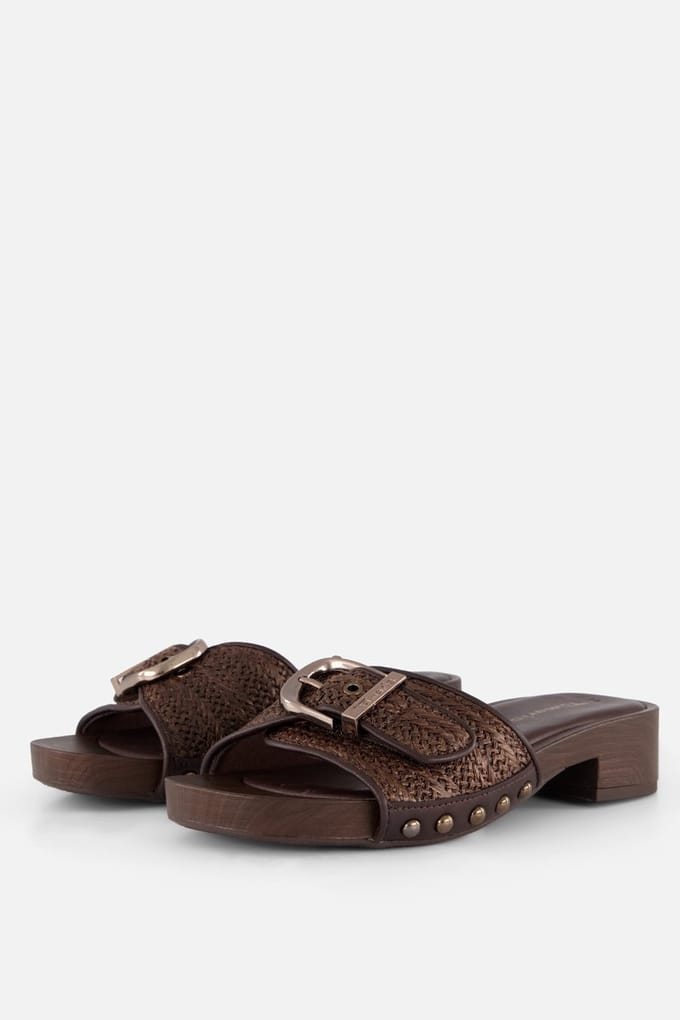 Tamaris Slippers bruin Synthetisch - Maat 40