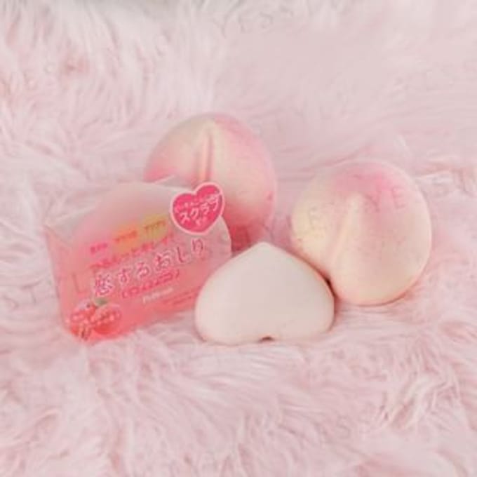PelicanSoap - Peach Scented Exfoliate Whitening Hip Care Soap - 80g
