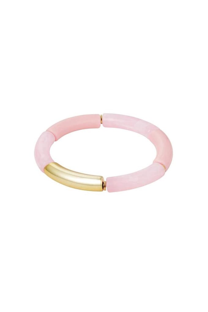 Jomide Tube Armband - Marmer Lichtroze - 6