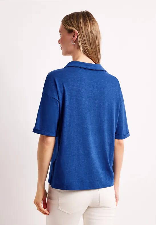 Jersey poloshirt met korte mouwen