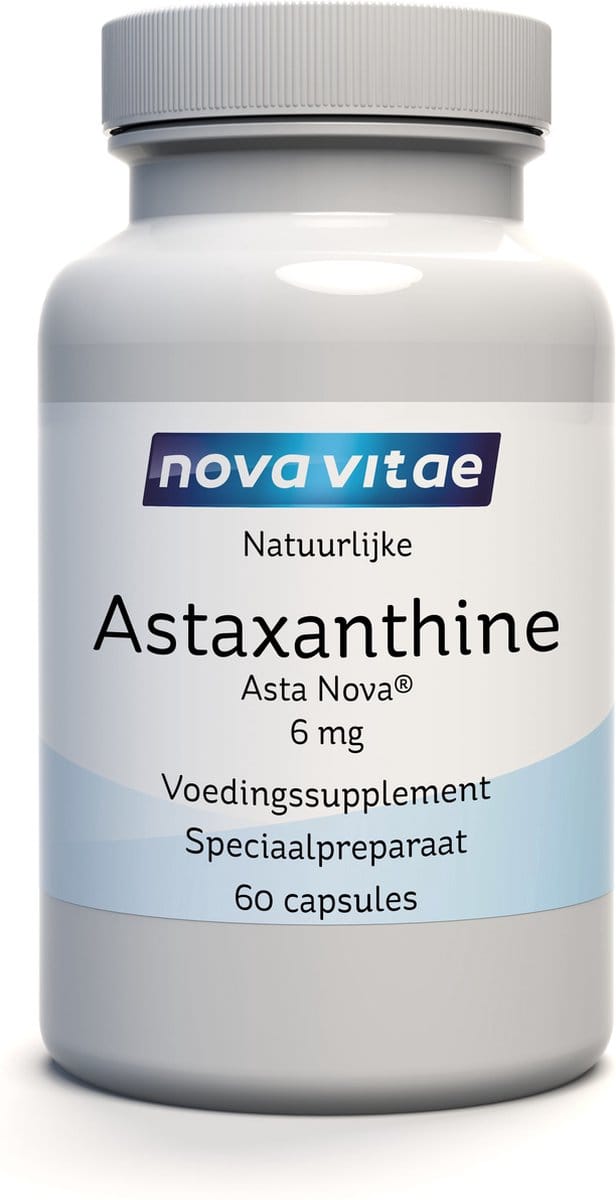 Nova Vitae - Astaxanthine - 6 mg - natuurlijke bruinings capsules - 60 capsules