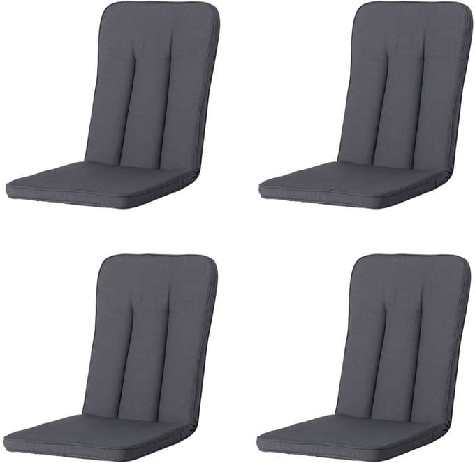 Madison - Tuinkussen Exelsior/primero/Balero Panama grey - Ca. 110x48 cm - Set van 4