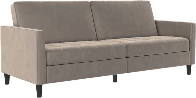 Presley-Slaapbank - 3-zits - Taupe Fluweel